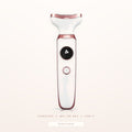 Cordless five-in-one womens grooming kit in white and rose gold