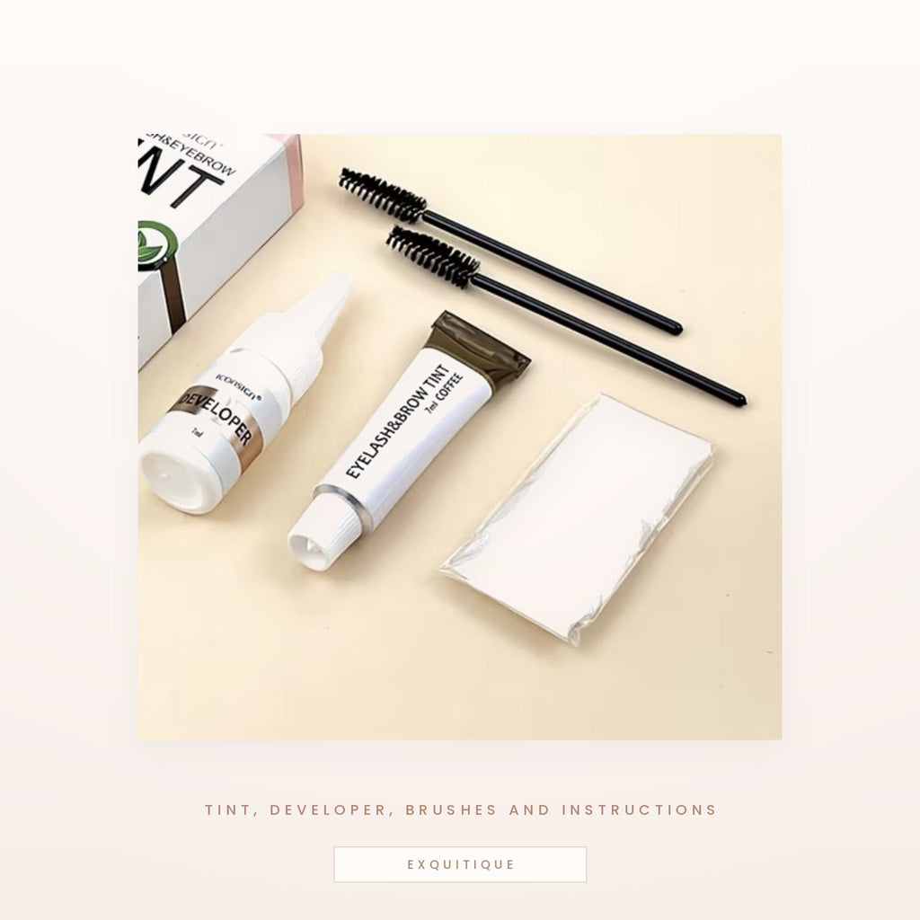 What is in the box - tint, developer, brushes and instructions
