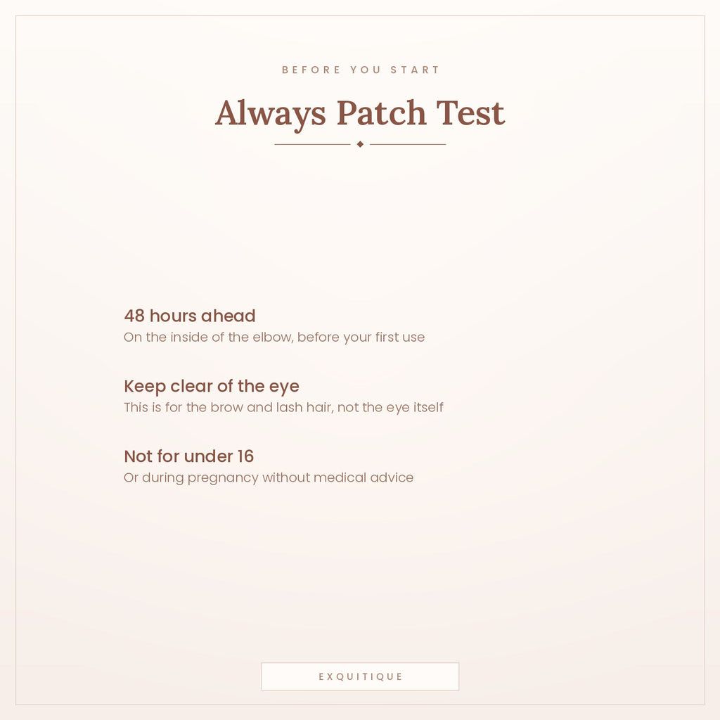Patch test guidance before first use